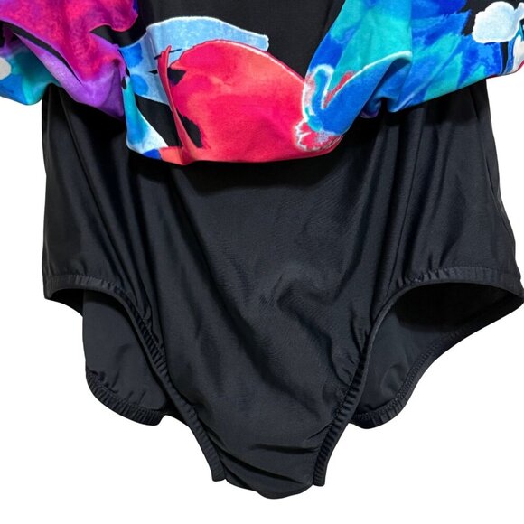 2Bamboo Women's Convertible Straps One Piece Swimsuit - Size Small - Picture 3 of 9